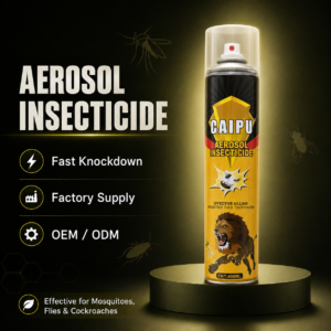 Caipu Aerosol Insecticide Spray 400ml - Fast Knockdown Pest Control, Factory Direct Wholesale